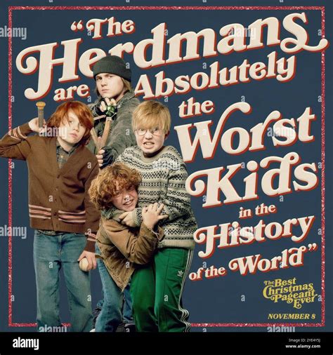 THE BEST CHRISTMAS PAGEANT EVER, US poster, from left: Ewan Wood, Mason ...