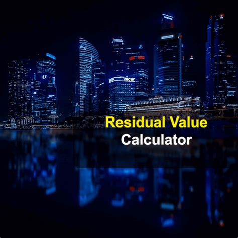Residual Value Calculator | Finance Calculators by iCalculator™