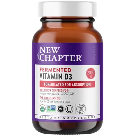 New Chapter Fermented Vitamin D3 -- 30 Vegetarian Tablets - Vitacost