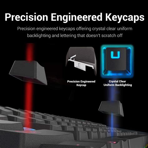 Redragon Kumara K552 Rainbow LED Backlit TKL Tenkeyless Mechanical ...