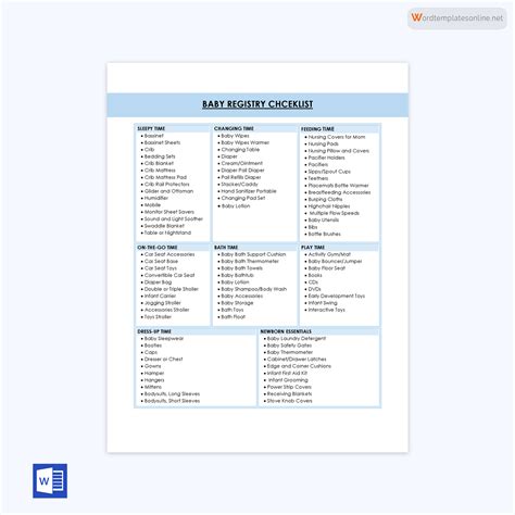 Free Baby Registry Checklists for Twins (Edit & Printable)