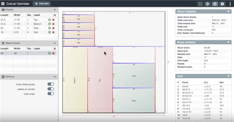 CutList Optimizer - St. Louis Woodworkers Guild