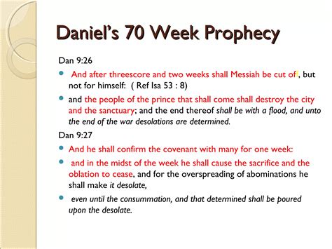 Daniel 70 weeks - A presentation on Daniel's prophecies | PPT