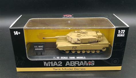 Buy US MBT M1A2 Abrams Tank Desert with Display case 1:72 Heng Long ...