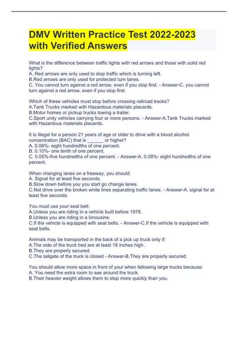 Image result for DMV Practice Test Print Out