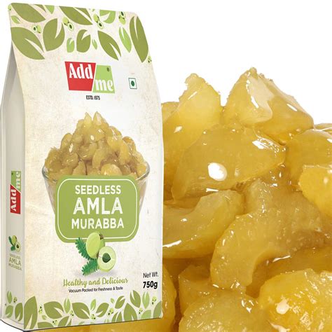 Add me Seedless Dry Amla Murabba 750 G Without Sugar Syrup, Fresh ...
