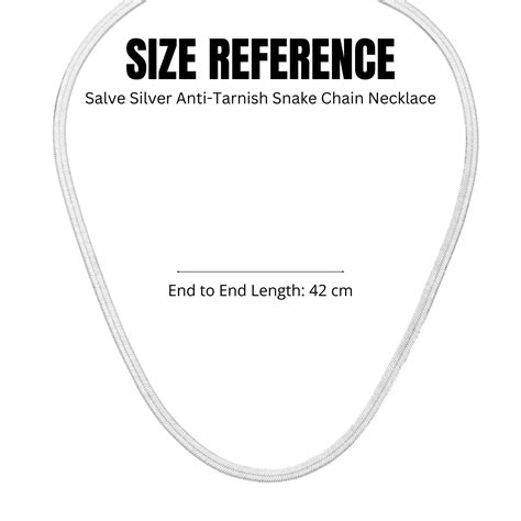 Salve Anti-Tarnish Silver Snake Chain Necklace