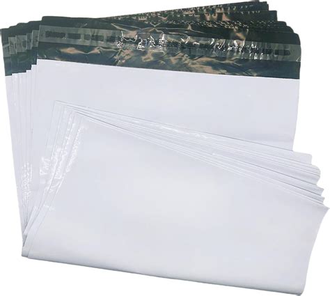 Amazon.com : White Poly Mailers 9.8x11.8 Inches Waterproof Self Sealing ...