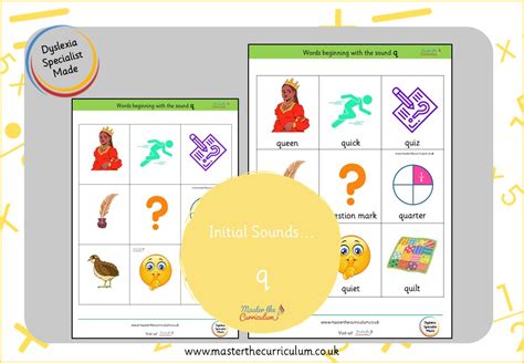 Words beginning with the sound 'q' - Master The Curriculum