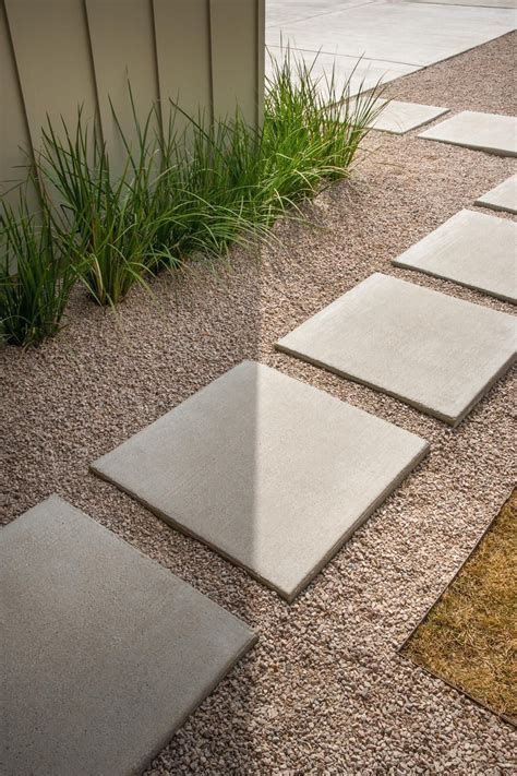 Luxury Garden Paths Cheap Concrete Pavers Concrete pavers in a gravel ...