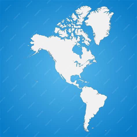 Premium Vector | The political detailed map of the continent of america with borders of ... - map of america continent with countries
