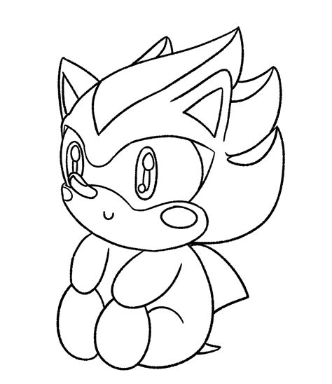Shadow The Hedgehog Coloring Pages