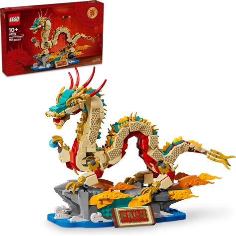 Amazon.com: LEGO Spring Festival Auspicious Dragon Buildable Figure ...