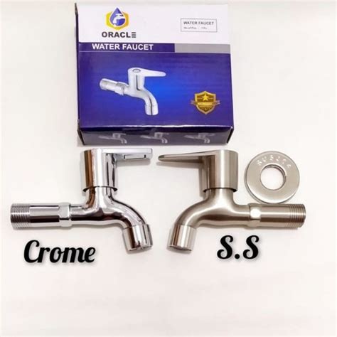 Jual KRAN TEMBOK STAINLESS CHROME/ KRAN AIR TEMBOK STAINLESS ORACLE ...