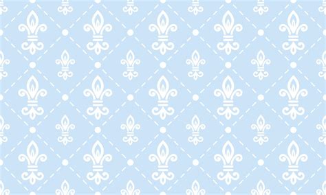 Damask Fleur de Lis pattern meaning vector seamless background ...