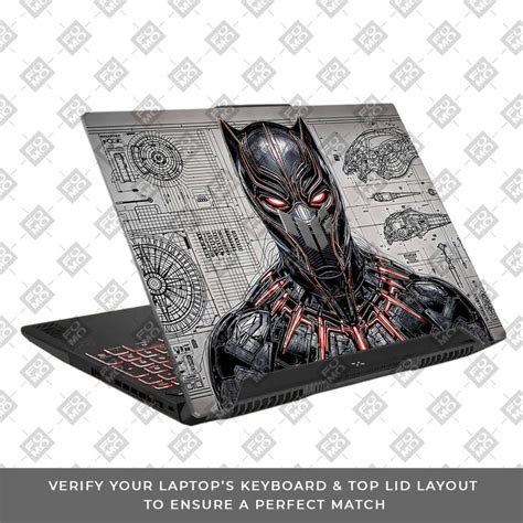 Black Panther Vibranium Tech Asus TUF F15 FX507 & A15 FA507 3D Laptop
