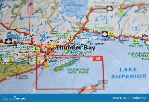Map Of Canada Thunder Bay