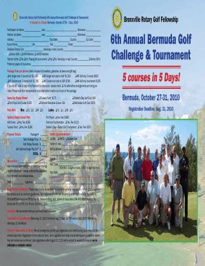 Fillable Online clubrunner Bronxville Rotary Golf Fellowship 6th Annual ...