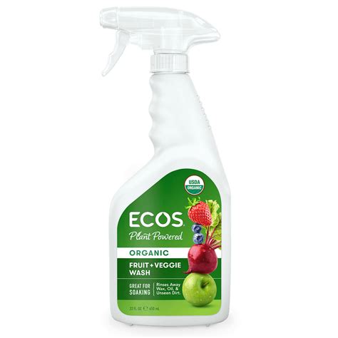 Fruit & Veggie Wash Spray For Cleaner Produce - ECOS®