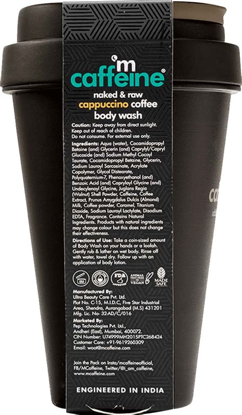 Buy MCAFFEINE CAPPUCCINO MOISTURIZING COFFEE BODY WASH WITH ALMOND MILK ...