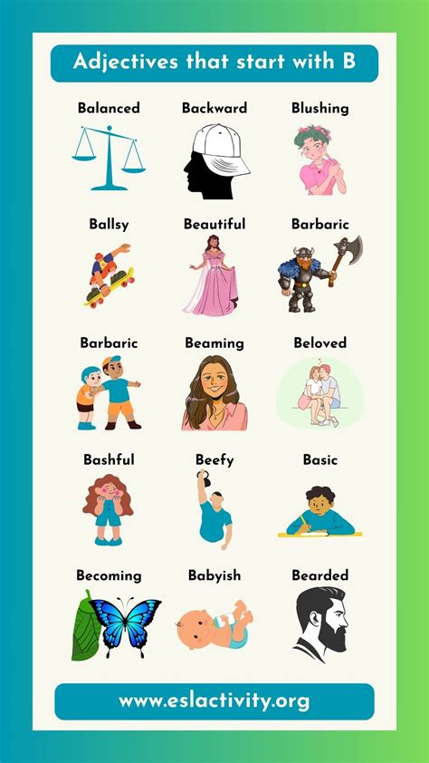 Adjectives that Start with B | Describing Words List
