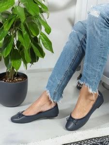 CARLTON LONDON Women's Round Toe Bow Detail Ballerinas Women Bellies ...