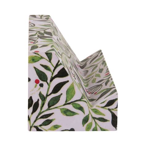 A Tiny Mistake Green Leaves Phone Stand for charging and watching vide