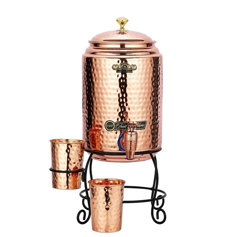Buy cWc CROCKERY WALA & COMPANY Copper Water Dispenser Set, 5 litres ...
