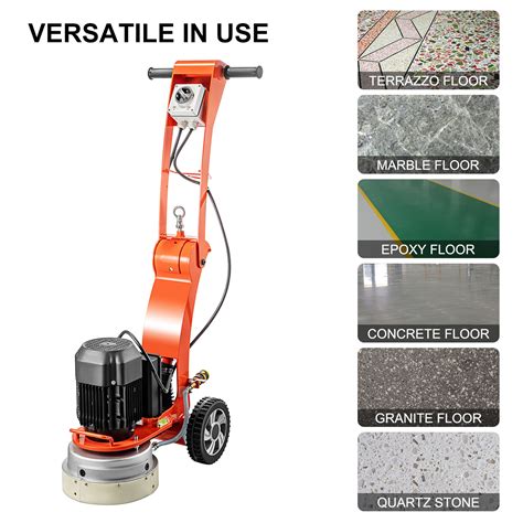 VEVOR Electric Concrete Floor Grinder 10" Walk-Behind Grinder 1.5HP ...