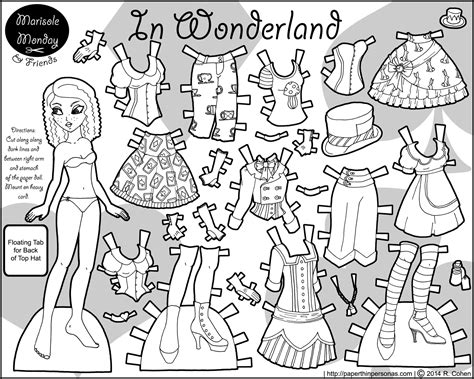 Paper Dolls Colouring Pages at Michael Harbour blog
