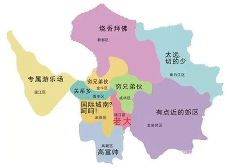 成都市区分区地图_成都市区景点地图 - 随意贴