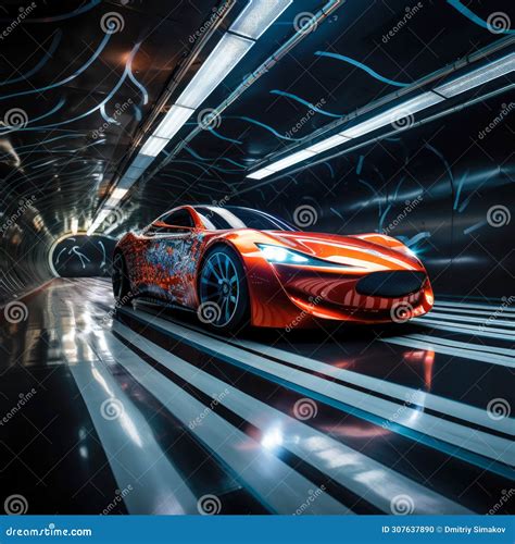 Efficient Aerodynamics Of A Vehicle Highlighted Through A Wind Tunnel Test Royalty-Free Stock ...