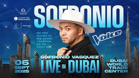 Sofronio Vasquez Live in Dubai World Trade Center, Dubai World Trade ...