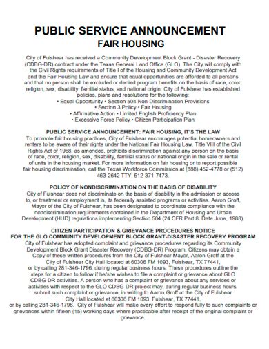 Image result for Public Service Announcement Examples