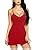 Buy Fire Figure Women's Synthetic Solid Above knee Nighty (Red_Standard ...
