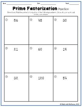 Image result for Prime Factorization Tutorial Lesson