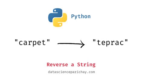 Python - Reverse a String with Examples - Data Science Parichay