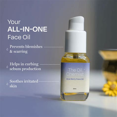 Açaiberry Face Oil | Anti-Ageing Serum with Babchi Extract for Sensiti ...