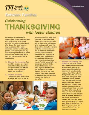 Fillable Online Between Families November Newsletter - TFI Family ...