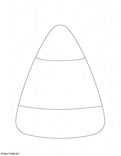 Simple Candy Corn coloring page