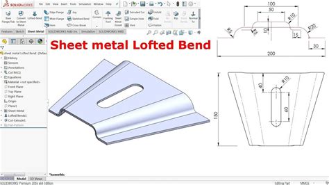 Rezultat imagine pentru 2017 SolidWorks Sheet Metal Tutorial