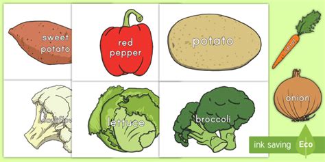 Vegetable Word Cut-Outs (teacher made)