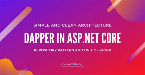 Image result for Dapper Tutorial .Net Core