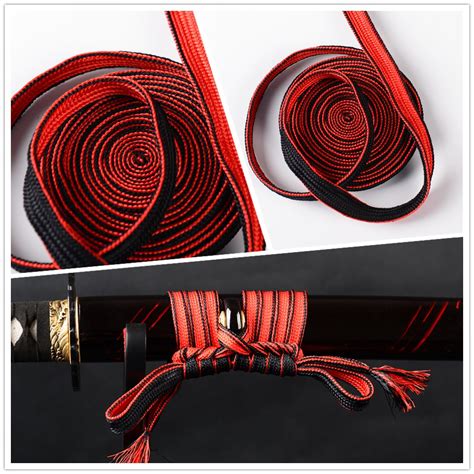 Synthetic Silk Leather Ito Wrapping Cord Sageo For Japanese Samurai ...