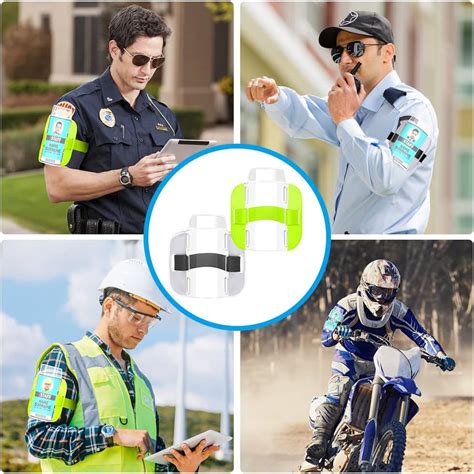 Buy Vicloon ID Card Armband Holder, 2Pcs Arm Badge Holders Armband ID ...