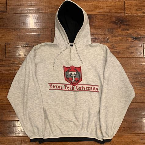 Vintage Baggy Texas Tech Hoodie Perfect Condition -... - Depop