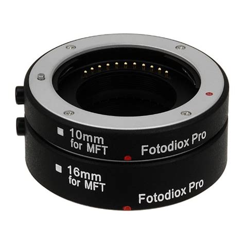 Fotodiox Pro Automatic Macro Extension Tube Kit for Micro Four Thirds ...