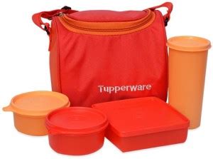 Flipkart.com | TUPPERWARE Best Lunch Set with Bag 4 Containers Plastic ...