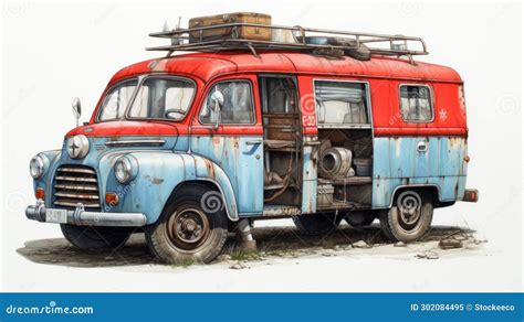 Red Camper Van Tutorial Draw 的图像结果