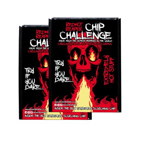 Red Hot Reaper 2 Pack Chip Challenge Hottest Snack Carolina ...